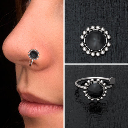 Fake Nose Ring Surgical Steel - TitaniumFashion