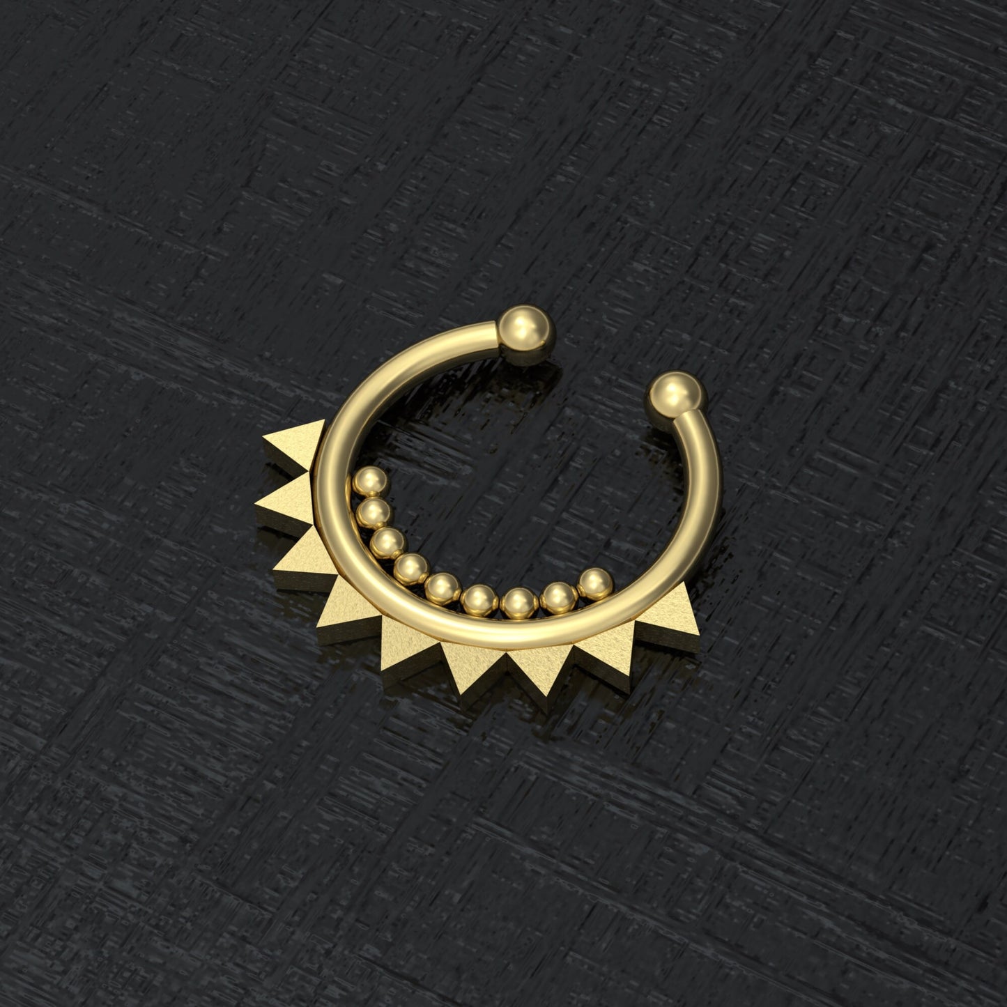 Septum Fake Nose Ring - TitaniumFashion