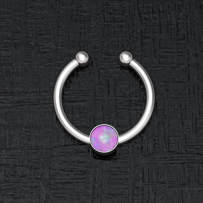 Non Pierced Nose Ring Surgical Steel - TitaniumFashion