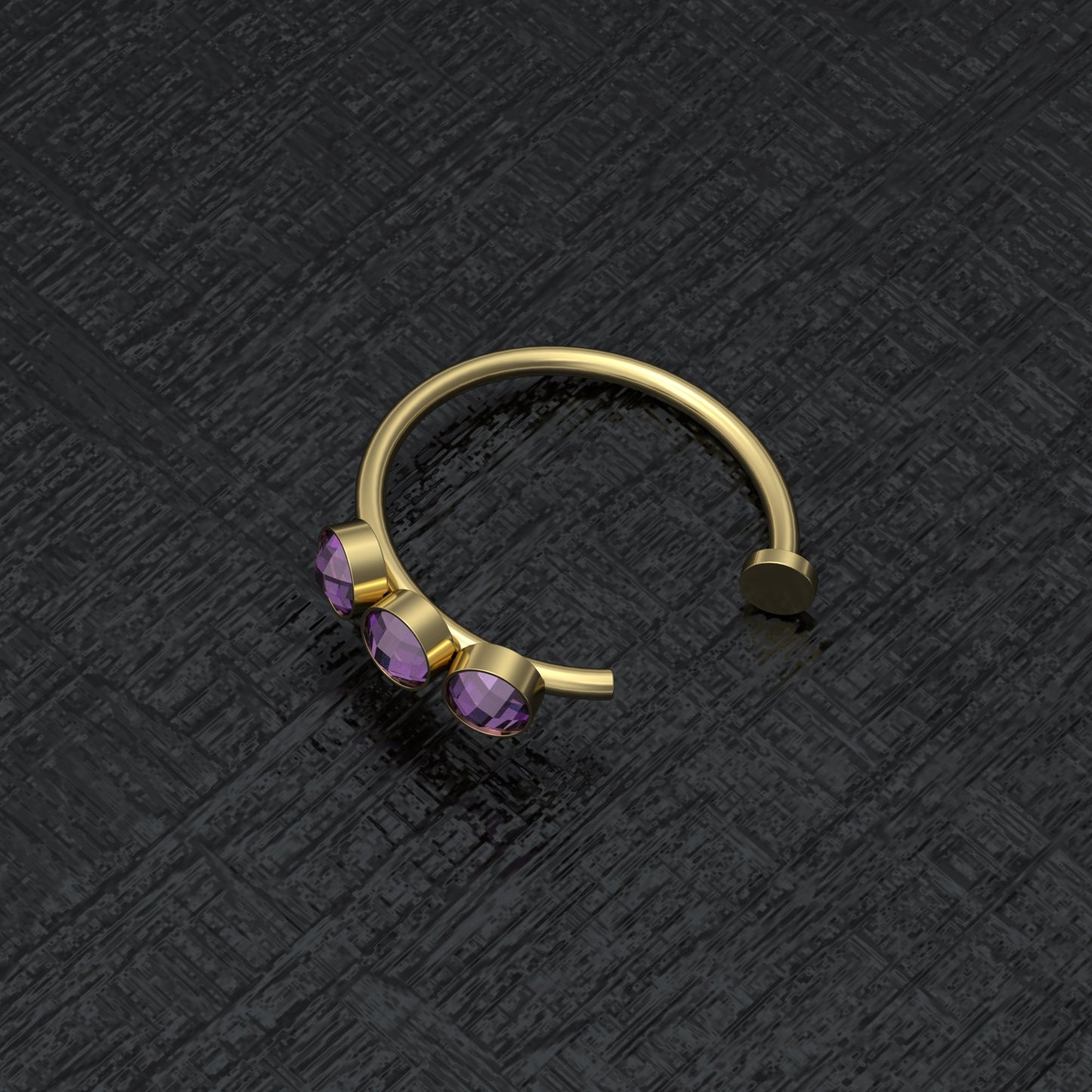 Fake Nose Ring CZ - TitaniumFashion