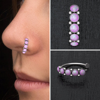 Fake Nose Ring Surgical Steel - TitaniumFashion